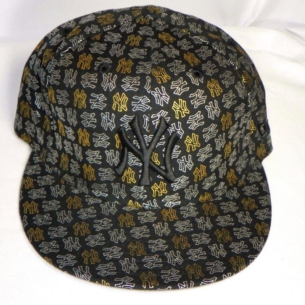 Rare 59FIFTY CAP NY YANKEES TEAM FOIL BLACK GOLD